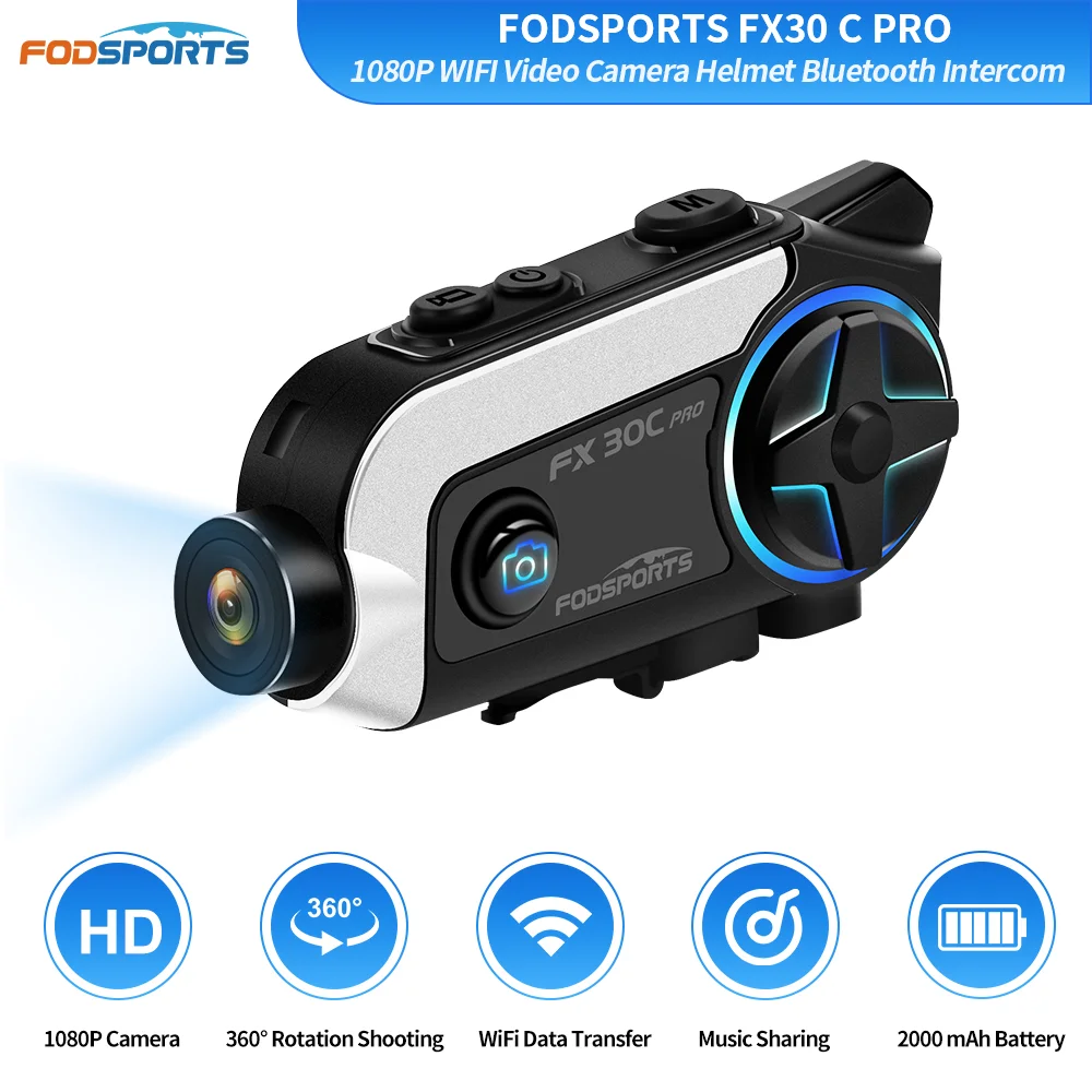 Fodsports-FX30C Pro     , 1080P   ī޶ ڴ BT5.0 FM  